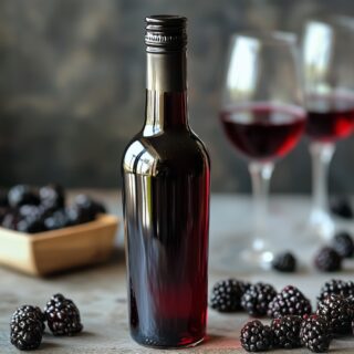 Oak-Aged Homemade Blackberry Wine